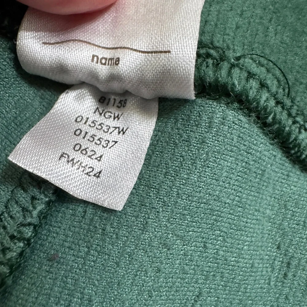 Hanna Andersson Ribbed Velour Corduroy Leggings Size 5 Dark Green Pants 110cm
